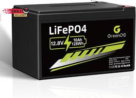 Greenoe 313109928923 12v 10ah Lifepo4 Battery Up To 3000 Deep Cycles Rechargeable Lithium Fo
