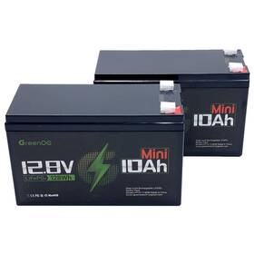 Greenoe Lfp10-12 2-pack 12v 10ah Lifepo4 Lithium Iron Phosphate Deep Cycle Rechargeable Battery