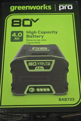 Bab723 Greenworks 80v Battery Replacement Greeneorks Ultra Power 4.0ah Lithium Fits 75 Tools