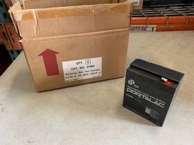 Gs Portalac Pe6v8 Lot Of 4 Rechargeable Lead Acid Batteries 6v 8ah Sealed New Old Stock