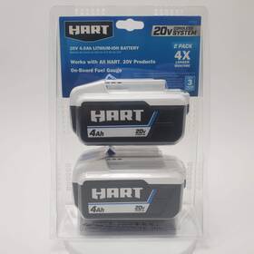 Hart Hbp23 New 20v 4.0ah Lithium-ion Battery