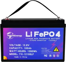 12100lfp Hayaenergy 12v 100ah Battery Lifepo4 Lithium Iron Phosphate For Rv Marine Solar System 100a 12100lfp Hayaenergy 12v 100ah Battery Lifepo4 Lithium Iron Phosphate For Rv Marine Solar System 100a