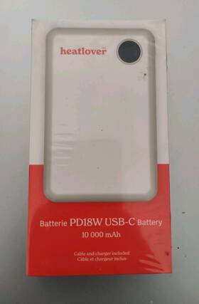 Heatlover Pd18w 10 000mah Usb-c Lithium Polymer Battery Pack For Heated Socks
