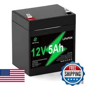 Hwe Energy B0fhksgrlw 12v 5ah Rechargeable Lithium Battery 4000 Deep Cycle Lifepo4 12 Volt 5 Amp Rep