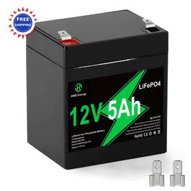 Hwe Energy Hw-4f5 12v 5ah Rechargeable Lithium Battery 4000 Deep Cycle Lifepo4 5a Replacement