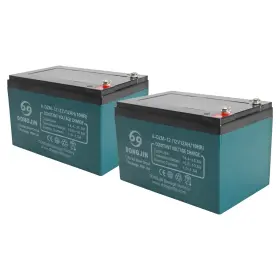 6-dzm-12 Iconsportss Icote032 2 Pack 12v 12ah Battery Sealed Lead Acid Sla Rechargeable