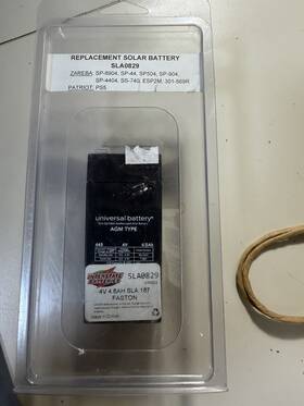 Interstate Batteries Sla0829 4v 4.6ah Sla 187 Faston Replacement Solar Battery