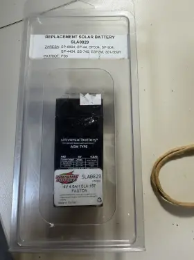 Sla0829 Interstate Batteries 4v 4.6ah Sla 187 Faston Replacement Solar Battery