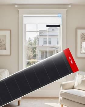 Jaejaes B0dnt332px 1pcs Solar Panels 3.4w 6v Charge For Motorized Blinds With Usb-c Connect