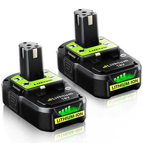 Jaukist B0fmy1yjwq 18v Battery Replacement Pack 2x 4.0ah Compatible With Ryobi Lithium P108