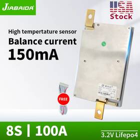 Jiabaida Zp08s002 Jbd Heavyduty Bms 8s 24v 100a Lifepo4 - Copper Busbar With Balance