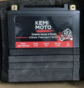 Mcb-400012h01 Kemimoto Lithium Powersport Battery 12.8v 4ah 51.2wh 320a