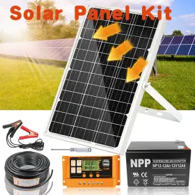 L02m100-b Kepeak Solar Off Grid Power Supply Panel Kit With 12v 12ah Lead Acid Battery Rv Home L02m100-b Kepeak Solar Off Grid Power Supply Panel Kit With 12v 12ah Lead Acid Battery Rv Home