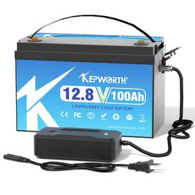 Kepworth Kep12100b332cl2 12.8v 100ah Lifepo4 Battery Group 31 Rechargeable Lithium Batteries With 100a