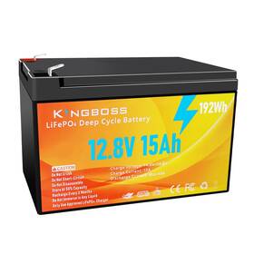 Kingboss Kb015ah 12v 15ah Lifepo4 Lithium Battery Built-in Bms 4000 Deep Cyc