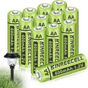 Kinreecell 445030910944 12 Pack Pilas Recargables Aa Ni-cd Para Luces Solares De Cadena Jard N Kinreecell 445030910944 12 Pack Pilas Recargables Aa Ni-cd Para Luces Solares De Cadena Jard N