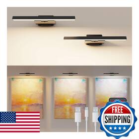 Koopala B0dxkmnqy1 Led Picture Lights Set Of 2 Cordless 6000mah Dimmable Remote