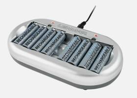 Lenmar Pro78 New Old Stock - 8 Station Aa Aaa Ac Charger With Nimh Batteries