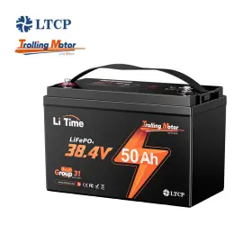 36v50ahtm Litime 36v 50ah Tm Group 31 Lifepo4 Battery For Trolling Motor Boat-refurbished
