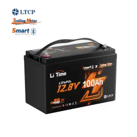 Litime 702571564874 12v 100ah Tm Smart Lifepo4 Lithium Battery For Trolling Motor-refurbished