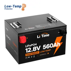 Litime 702571565154 12v 560ah Deep Cycle Lifepo4 Lithium Battery For Solar Rv-refurbished