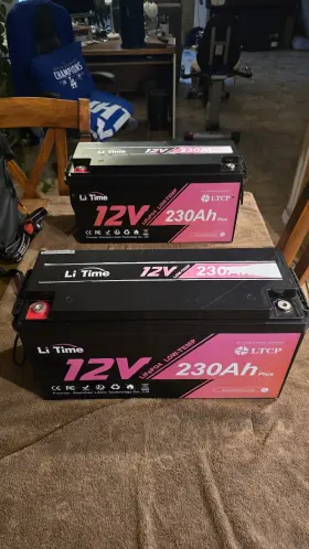 L12v230-200-ltcp-4-a150 Litime Used 2pack 12v 230ah Low-temp Lifepo4 Lithium Battery 200a Bms Solar L12v230-200-ltcp-4-a150 Litime Used 2pack 12v 230ah Low-temp Lifepo4 Lithium Battery 200a Bms Solar