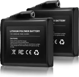 Luckcolor 313086176195 7.4v 2500mah/3000mah Rechargeable Li-ion Batteries For Heated Gloves 2pcs Inclu