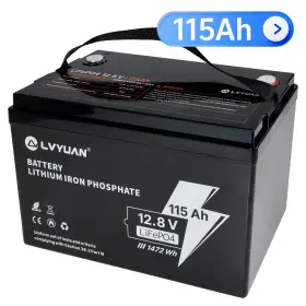 Jh-12v-115ah Luyuan 12.8v 115ah Lifepo4 Rechargeable Lithium Battery Built-in Bms For Golf Cart Rv