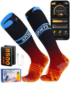 Menoly B0fhhkl1sr Heated Socks 8500mah 2 App Control Electric For Men Women Recharg