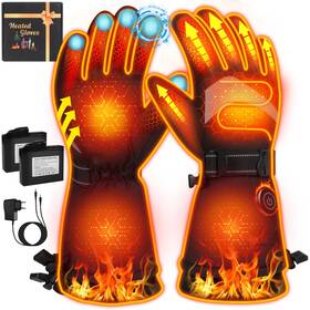 Meoneo B0fnddvr8l Heated Gloves For Men Women - Rechargeable Battery Electric Waterp