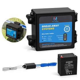 Mictuning Mic-bwc-001 Trailer Brakes Breakaway Kit With Charger 12v 5ah Brake Kit