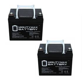 Mighty Max Battery 313021372309 12-volt 35ah Sla Internal Thread For Sail 6-gfm-33 - 2 Pack