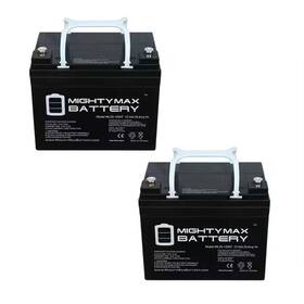 Mighty Max Battery 313032562546 12-volt 35ah Sla Internal Thread For Fullriver Dc35-12a - 2 Pack