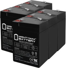 Mighty Max Battery 313041332338 Ml4-6 - 6v 4.5ah Replacement For Yt-645 With F1 Termi