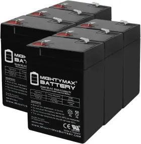 Yt-645 Mighty Max Battery 313041332338 Ml4-6 - 6v 4.5ah Replacement For With F1 Termi