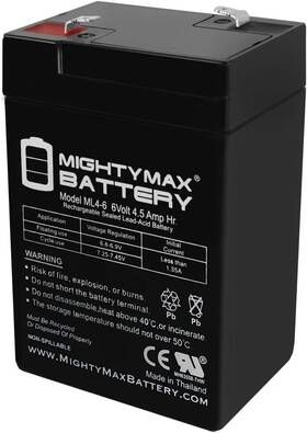Mighty Max Battery 313048985940 Ml4-6 - 6v 4.5ah Replacement Sealake Fm640a