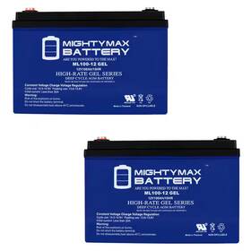 Mighty Max Battery 313098130109 12-volt 100ah Gel Replacement Compatible With Deep Rv Marine Solar Syste