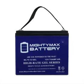 Mighty Max Battery 313102080093 12-volt 75ah Gel Replaces Permobil M300 Ps Jr Power Wheelchair