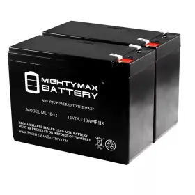 Ml10-12 Mighty Max Battery 313112839834 - 12-volt 10ah New For Ezip Scooter 4.0 4.5 400 450 500 2 Pack