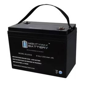 Mighty Max Battery 445005014035 6-volt 200ah Sla Replacement For Golfcart Rv Recreational Vehicle