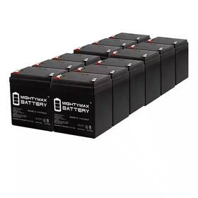Mighty Max Battery 445010672695 12-volt 5ah Rechargeable Sealed Lead Acid - 12 Pack