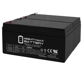 Mighty Max Battery 445020976998 12-volt 3ah Sla Replaces Kung Long Wp3-12 Wp3.3-12 - 2 Pack