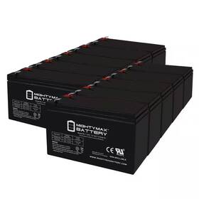Mighty Max Battery 445026367325 12v 7ah F2 Replaces Potter Pfc-6200 Fire Alarm Control Panel - 10 Pack