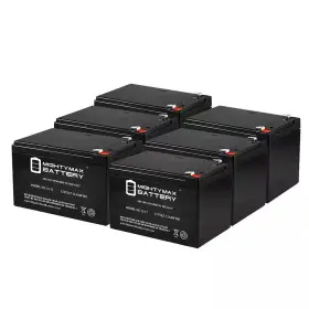 Mighty Max Battery 445039858865 12-volt 12ah Replaces Cruzin Cooler 300 Watt Electric Scooter - 6 Pack Mighty Max Battery 445039858865 12-volt 12ah Replaces Cruzin Cooler 300 Watt Electric Scooter - 6 Pack