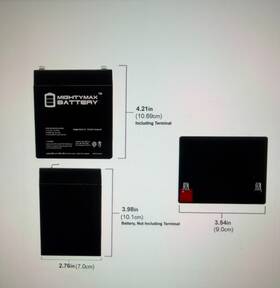 Mighty Max Battery 445040441438 12-volt 5ah Sla Replacement Compatible With Chamberlain 4228 Evercharge