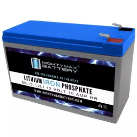 Mighty Max Battery 445054783753 12-volt 10 Ah Deep Cycle Lithium Iron Phosphate Lifepo4 Rechargeable And Maint