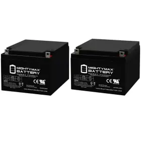 Slaa12-26nb Mighty Max Battery 705353457104 Ml26-12 12-volt 26ah Replacement For - 2 Pack