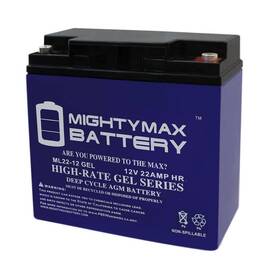 Mighty Max Battery 705353744716 12-volt 22 Ah Rechargeable Gel Sealed Lead Acid Sla