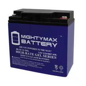 Mighty Max Battery 705353761942 12-volt 22 Ah Rechargeable Gel Sealed Lead Acid Sla