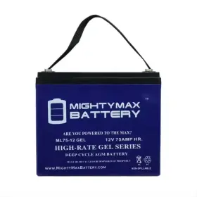 Mighty Max Battery 711181069211 12v 75ah Gel Replaces Bci Group 24m Starting Marine And Rv